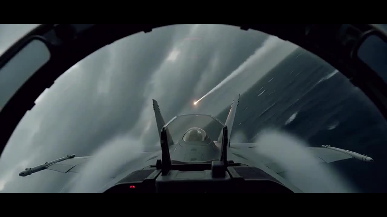 Still from Missile Weather — aerial combat